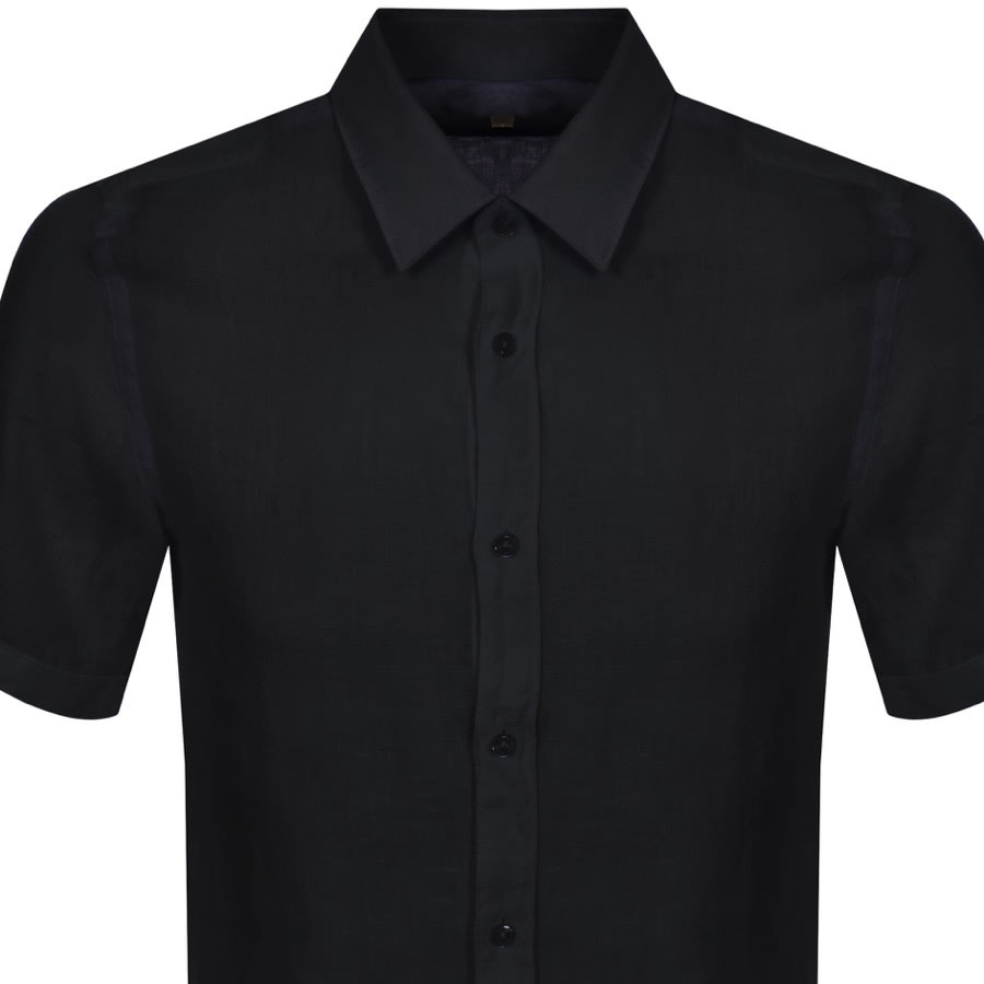 Alternative Image for ProductBOSS Luka Slim Fit Short Sleeve Shirt Navy2
